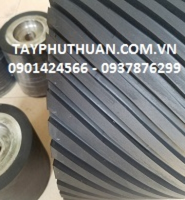 Bọc lô trục cao su kéo sơ dừa