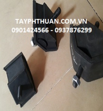 Cao su giảm chấn cho máy xúc 2 đầu bulong