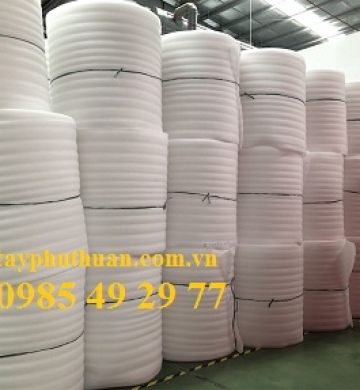 Cuộn mút xốp foam 5mm màu trắng