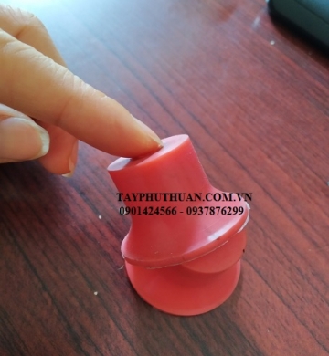 Nut silicon màu cam 