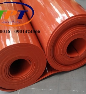 Tấm silicone đỏ ép nhiệt 