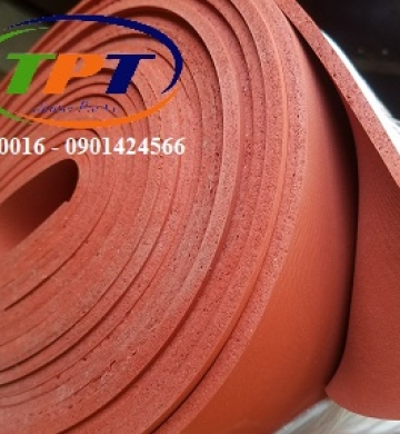 Silicone xốp đỏ tấm phẳng